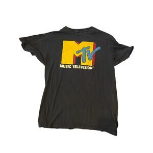 MTV Black T-Shirt Mens L